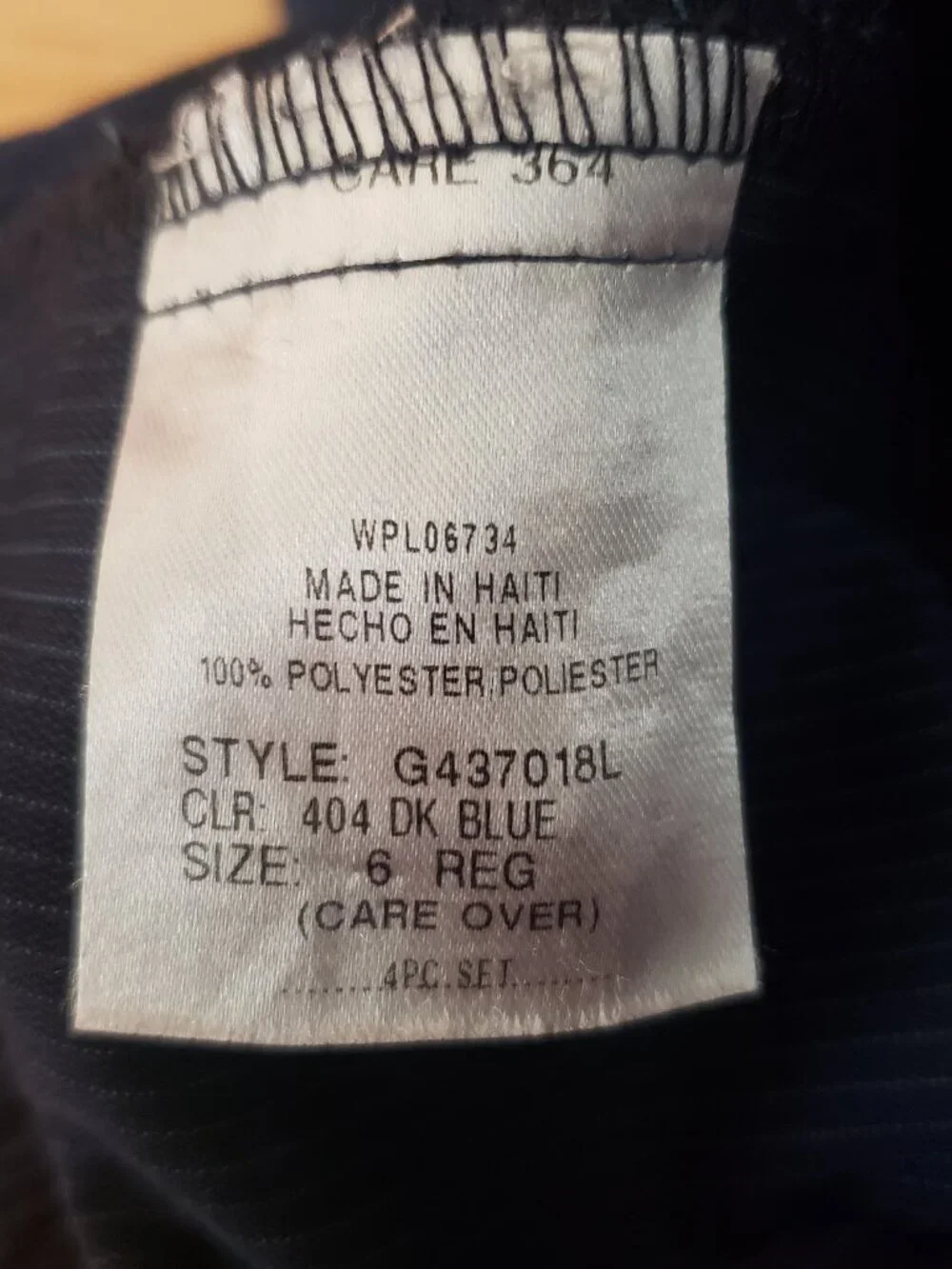 Geoffrey Beane Navy Blue Pinstripe Boys Suit Sz 6 Wedding Formal Party Vest